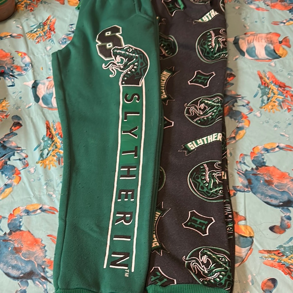 Harry Potter Slytherin Themed Sweat Pants